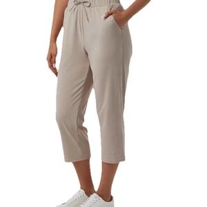 32 Degrees Ladies' Pull-on Active Capri, Tan XL NWOT
